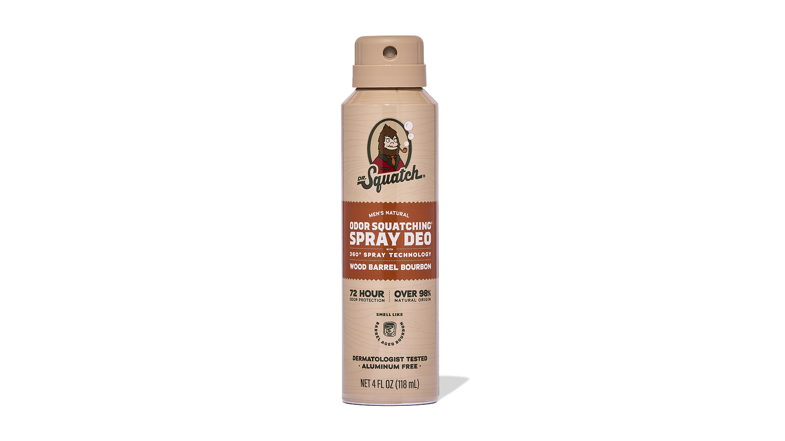 Dr. Squatch Wood Barrel Bourbon Spray Deodorant — product photo 1 of 5